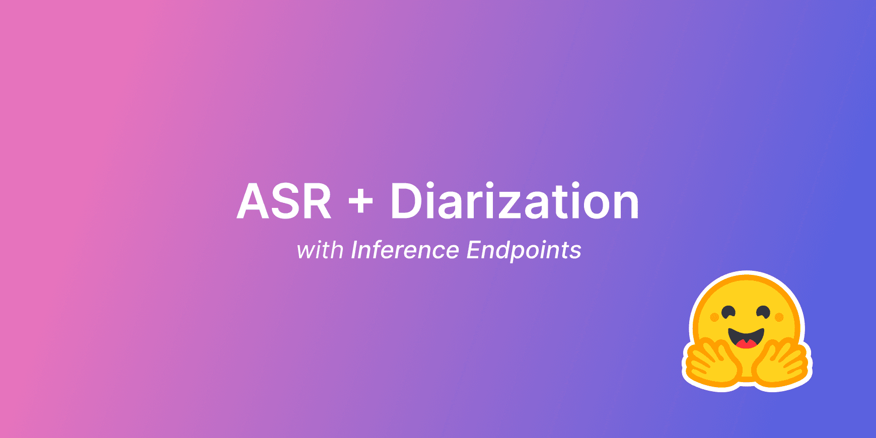 Powerful ASR + diarization + speculative decoding with Hugging Face Inference Endpoints